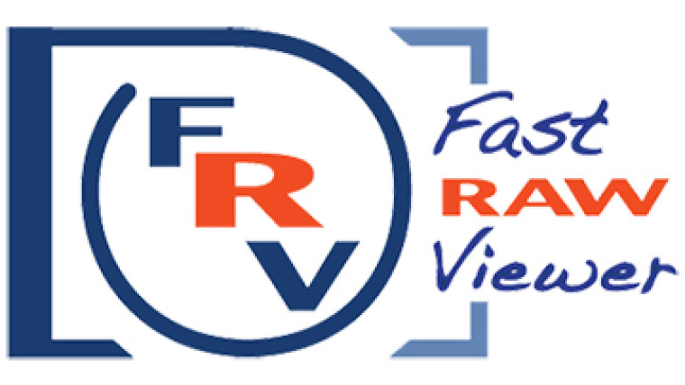 The logo for fast raw viewer, a Culling Software For Photographers