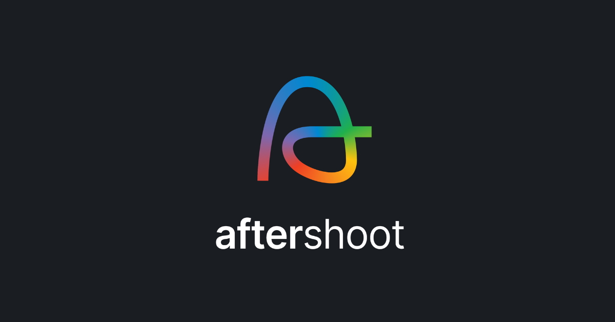 The colorful rainbow aftershoot logo